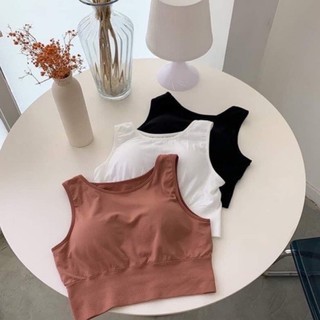 Áo bra croptop YUNA nữ kiểu dáng hàn quốc siêu co dãn phụ kiện thời trang MAIKA | BigBuy360 - bigbuy360.vn