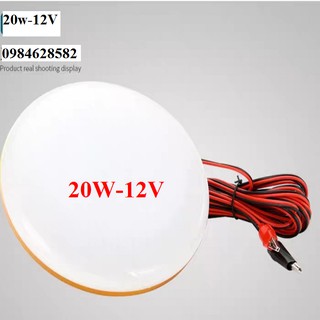 ĐÈN KẸP BÌNH ÁP QUY 12V 20W KIỂU ĐĨA BAY