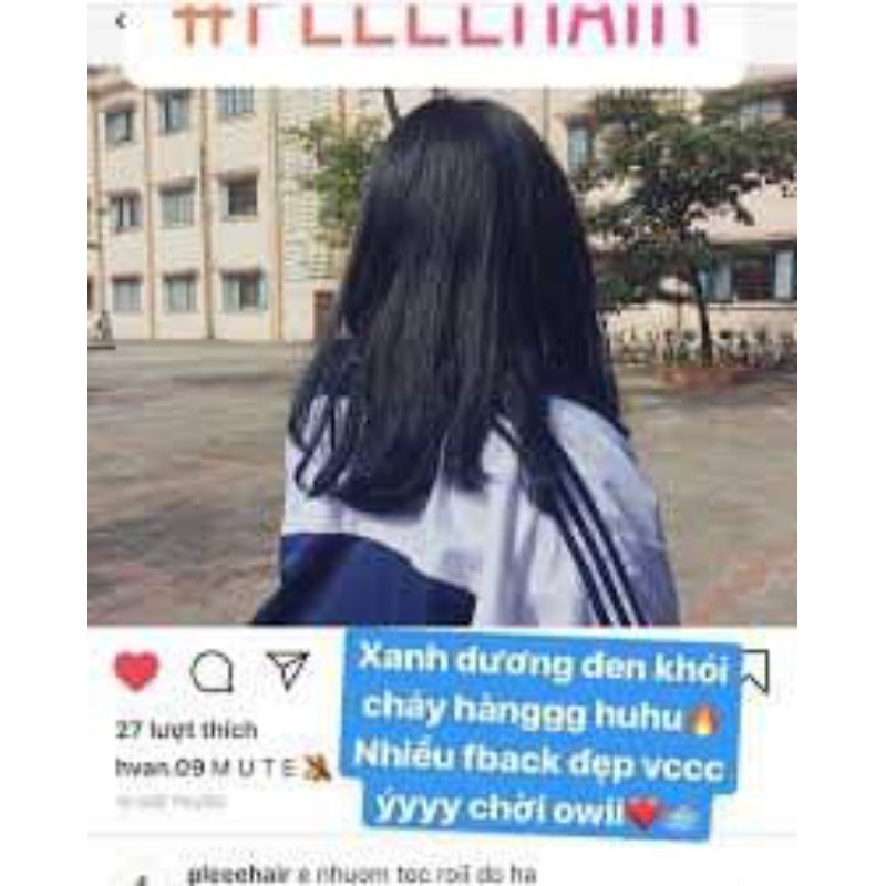 combo nhuộm xanh dương đen khói kèm oxi trợ dưỡng và găng tay | BigBuy360 - bigbuy360.vn