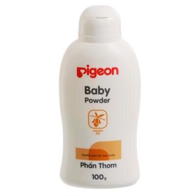 Phấn thơm pigeon cho bé chống rôm sẩy hăm tã loại tinh dầu Jojoba 100g - VUBABY