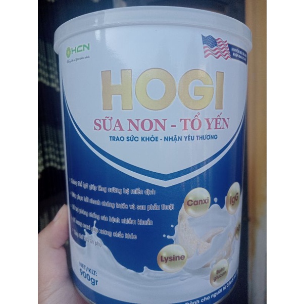 Sữa non Tổ Yến 900g Hogi tăng cường đề kháng bổ sung dinh dưỡng giúp xương chắc khỏe