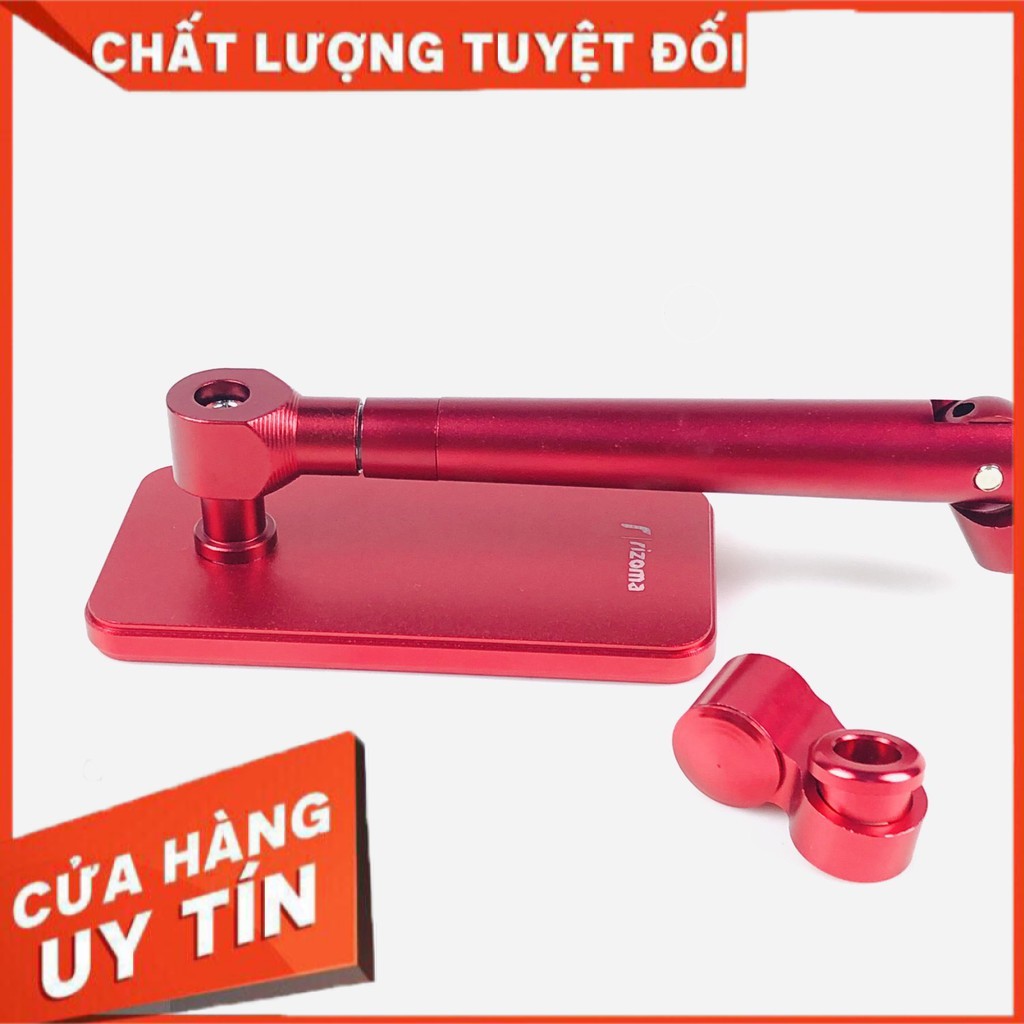 gương (kính) chiếu hậu iphone vuông cao cấp gắn bên trái xe máy sh, vario, airblade, exciter...màu đỏ