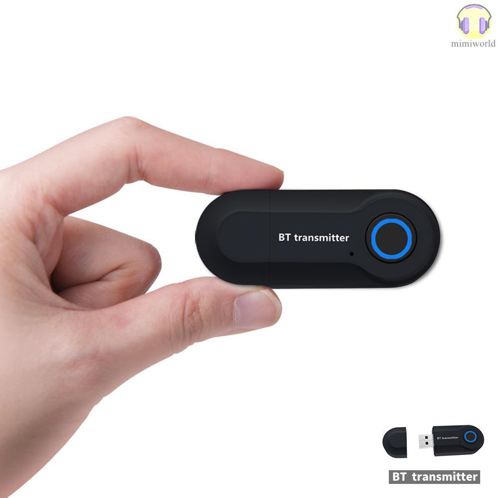 MIWO Bluetooth Audio Transmitter Wireless Audio Adapter Stereo Music Stream Transmitter for TV DVD Player PC MP3