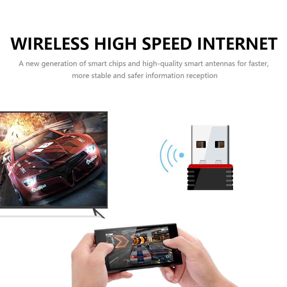 Usb Wifi 2.4g 150mbps Cho Laptop Pc Windows 7 / 10 / Xp / Vista / 2000 Mini 802.11n / G / B | BigBuy360 - bigbuy360.vn