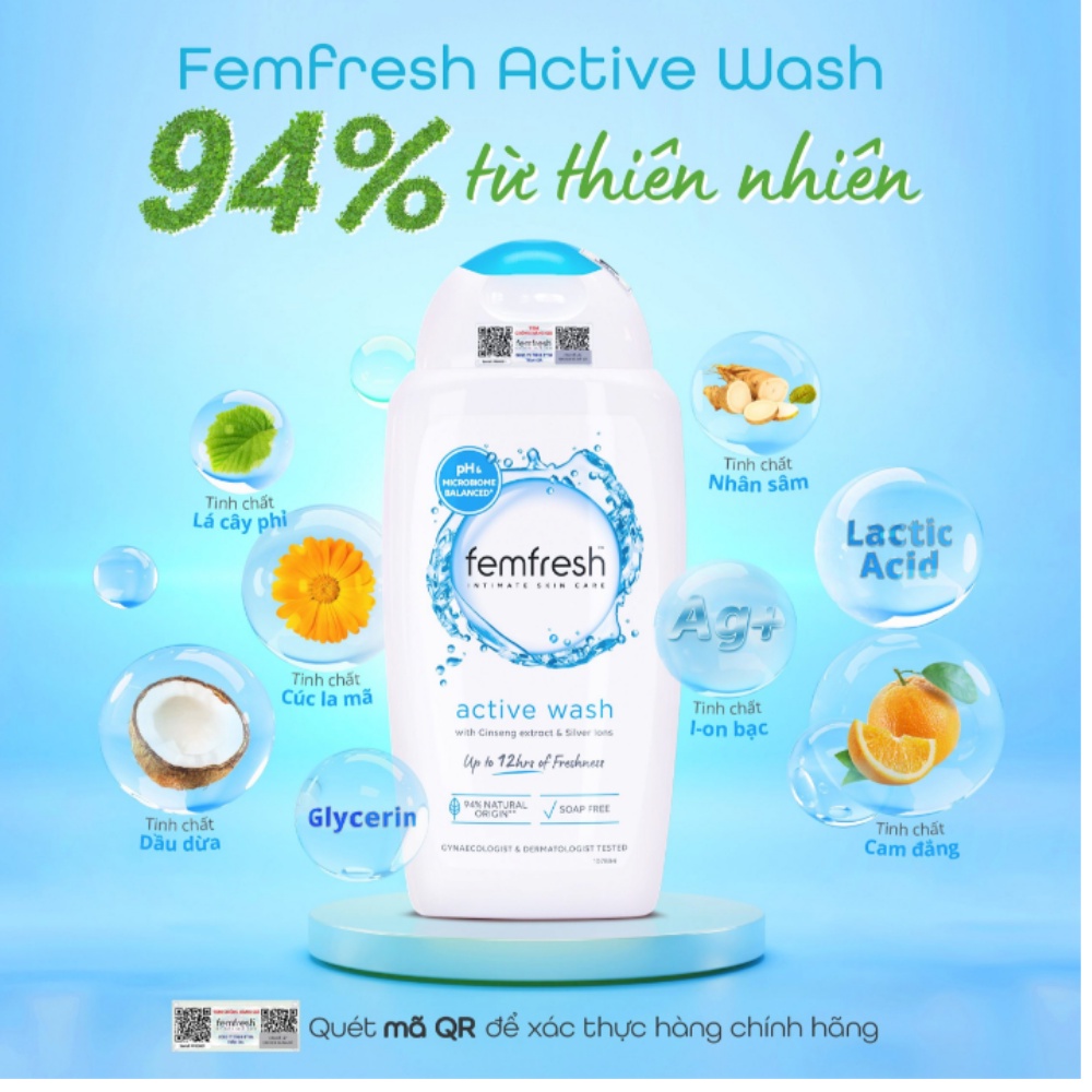 Dung dịch vệ sinh phụ nữ Femfresh Daily Intimate Wash 250ml