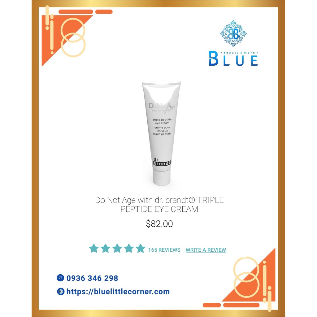 Kem mắt giảm lão hóa Dr. Brandt Do Not Age Triple Peptide Eye Cream | BigBuy360 - bigbuy360.vn