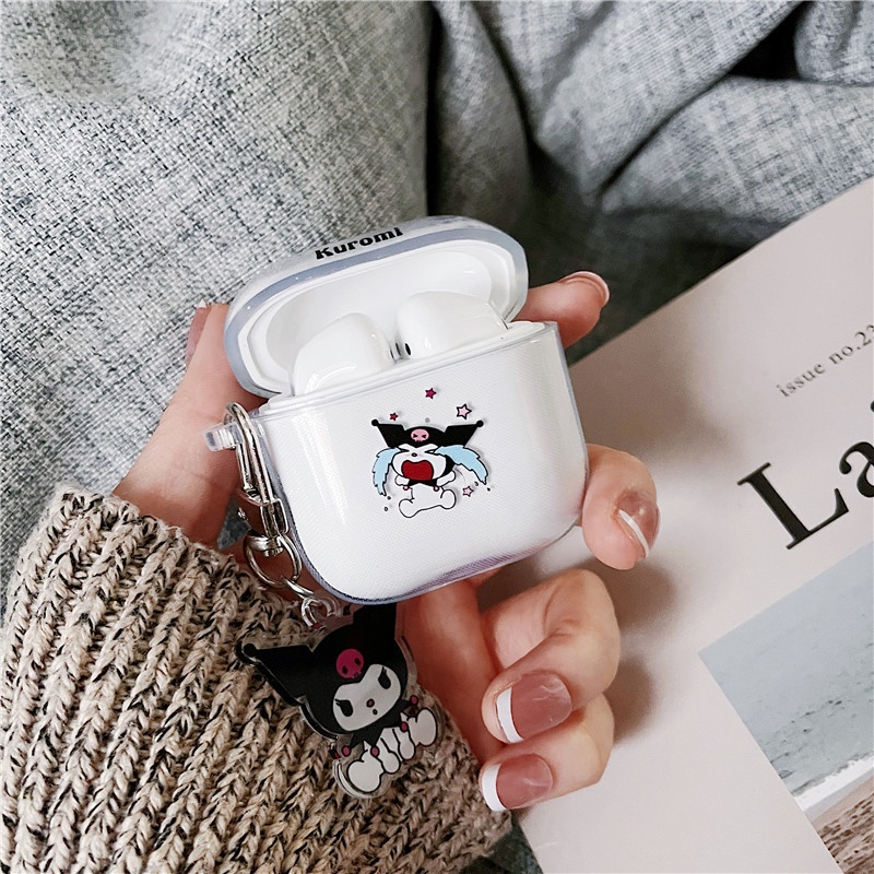Ốp Bảo Vệ Hộp Đựng Tai Nghe Airpods 3 Trong Suốt Hình Cún Cinnamon Xinh Xắn