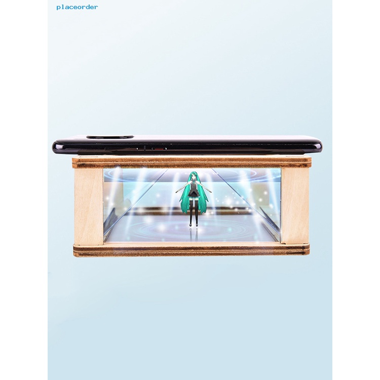 Giá đỡ máy chiếu hình hologram 3D bằng gỗ DIY chất lượng cao