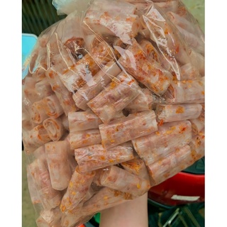 bánh tráng cuộn tôm chấm bơ vàng