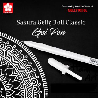 Bút gel trắng Sakura Gelly Roll 0.5 0.8 1.0