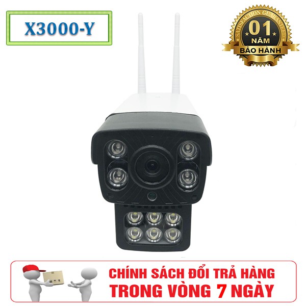 Camera Ngoài Trời 2 Râu Yoosee X3000 Hỗ Trợ 6 Đèn LED Và 4 Đèn Hồng Ngoại