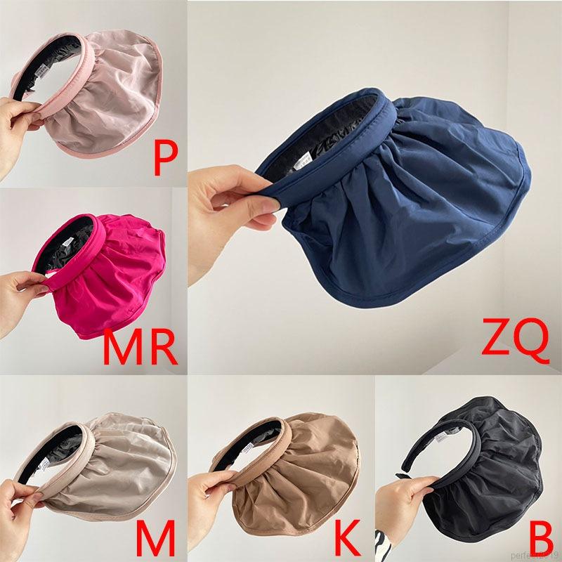 Người lớn và trẻ lớn Mũ dành cho người lớn Big Children Simple Black Cao su Kem chống nắng Hollow Top Hat Shell Hat