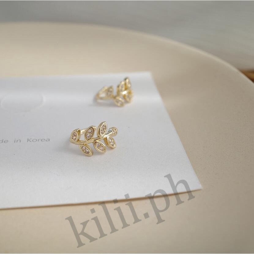 Kilii Bông Tai Hình Chiếc Lá Đơn Giản Thanh Lịch Cho Nữ