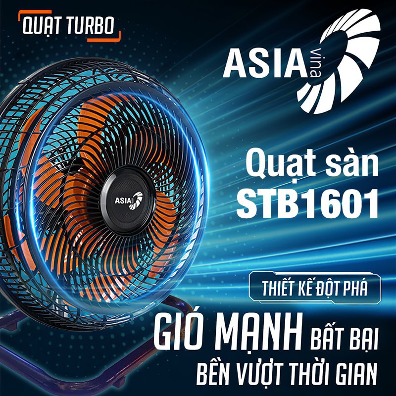 Quạt sàn Asia TURBO 6 cánh -  FREE SHIP  bán công nghiệp - ASSTB1601-DV0