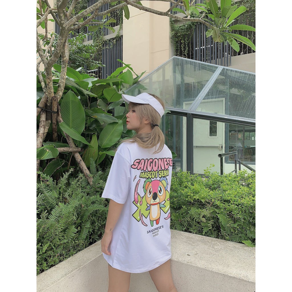 Áo Thun Tay Lỡ Mascot Koala SGES Unisex Nam Nữ Streetwear