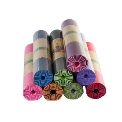 Thảm tập yoga cao cấp TPE 2 lớp dày 6mm chống trượt không mùi