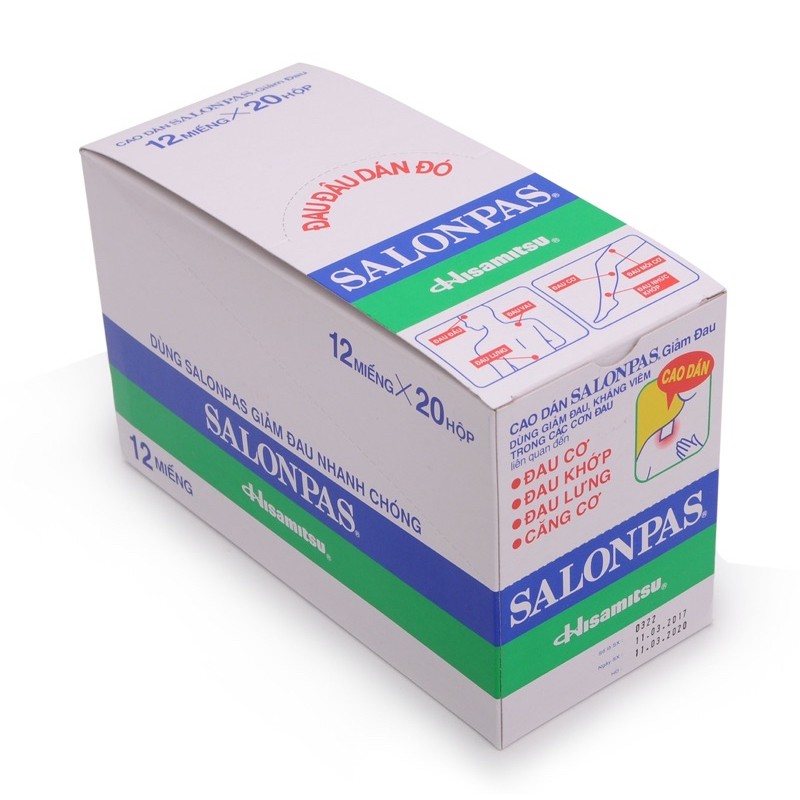 Salonpas - hộp 10 20 40 miếng