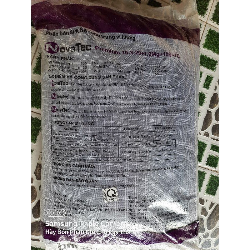Phân Bón NPK Novatec 15-3-20+Magie+S+TE