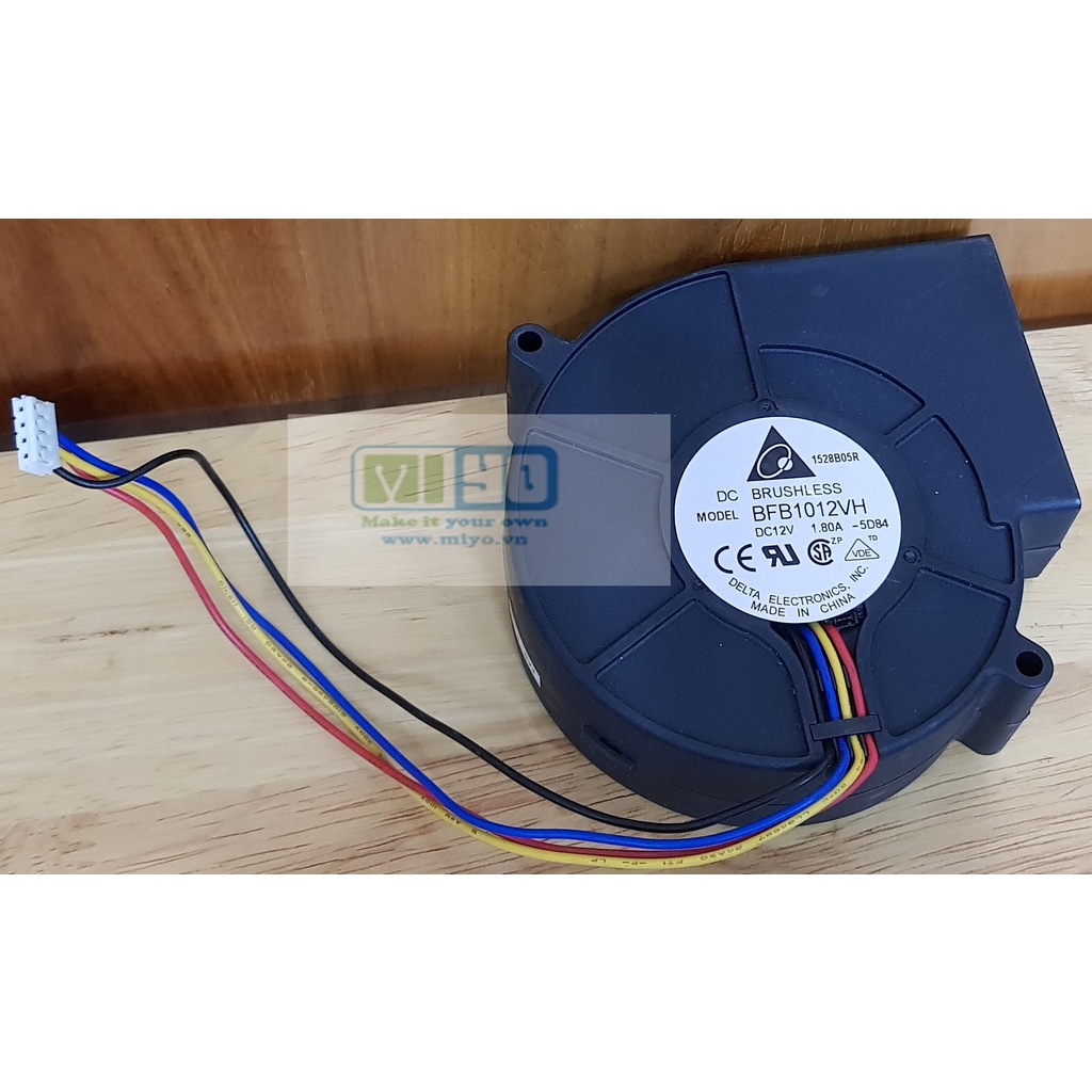 Miyo.vn Quạt 12V BLDC  quạt không chổi than tháo máy chạy cực mạnh