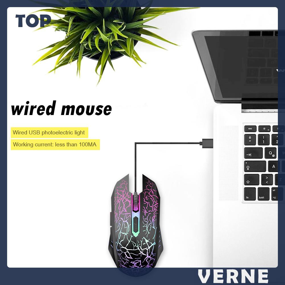 Chuột Gaming Verne 2400 Dpi Có Đèn Led Nền