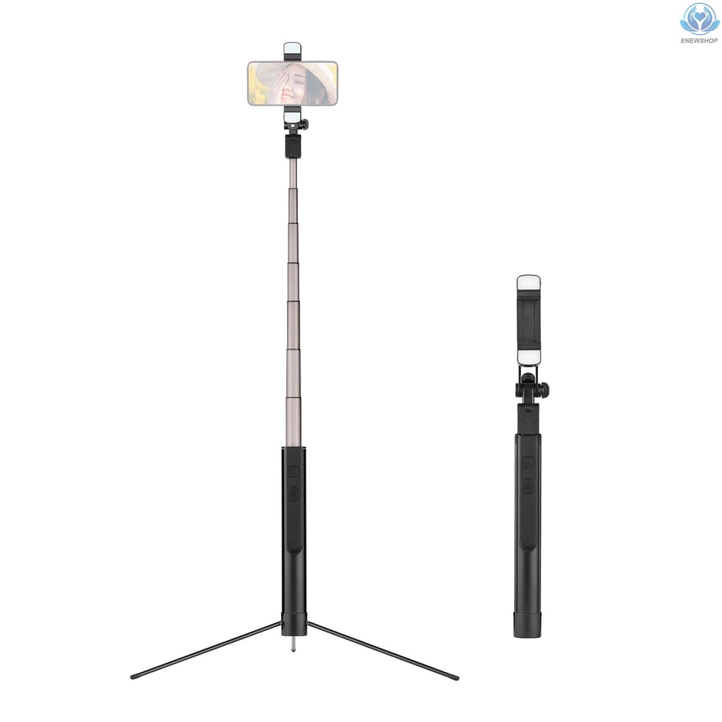 Gậy Ba Chân Ổn Định Cầm Tay Đa Năng Có Thể Tháo Rời Kèm Đèn Và Điều Khiển Từ Xa Hỗ Trợ Quay Video / Live Stream