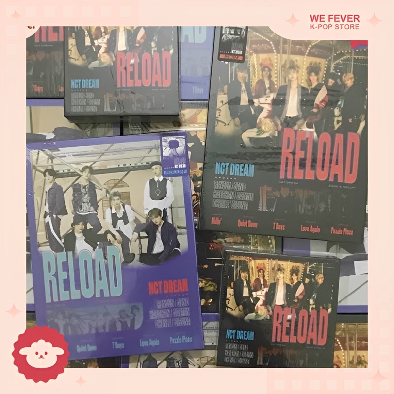 Bộ ảnh hình chữ nhật tập giấy nghệ thuật RELOAD | nhóm NCT DREAM | Hàng chính hãng