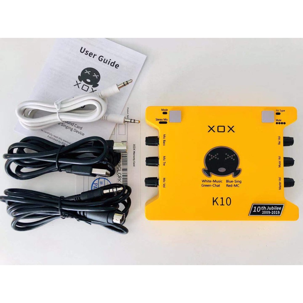 Sound Card XOX K10 Phiên Bản Đặc Biệt Kỷ Niệm 10 Năm