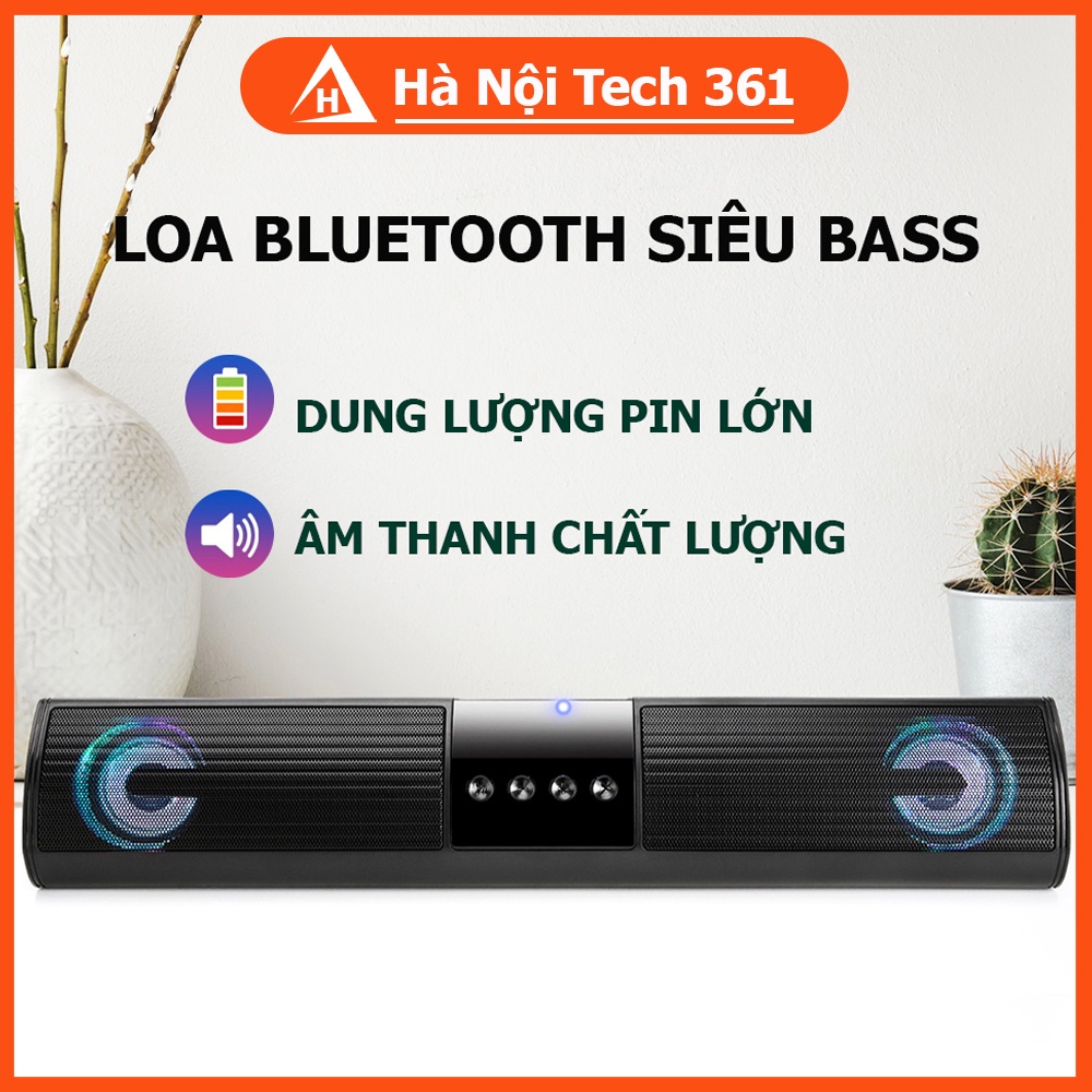 Loa Bluetooth  A2- loa bluetooth mini để bàn siêu bass, có cấu tạo loa kép, đèn nháy nhiều màu sắc.