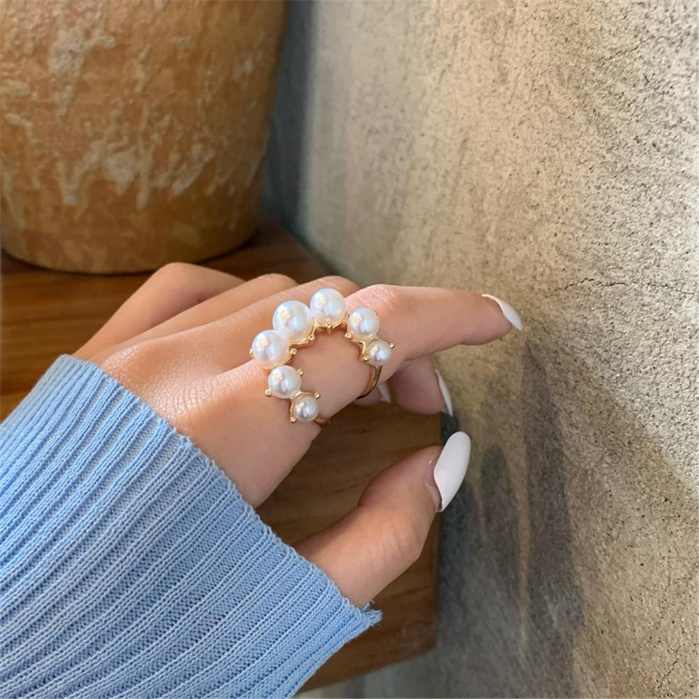 LAY Nhẫn Hở Đính Hạt Giả Kim Cương