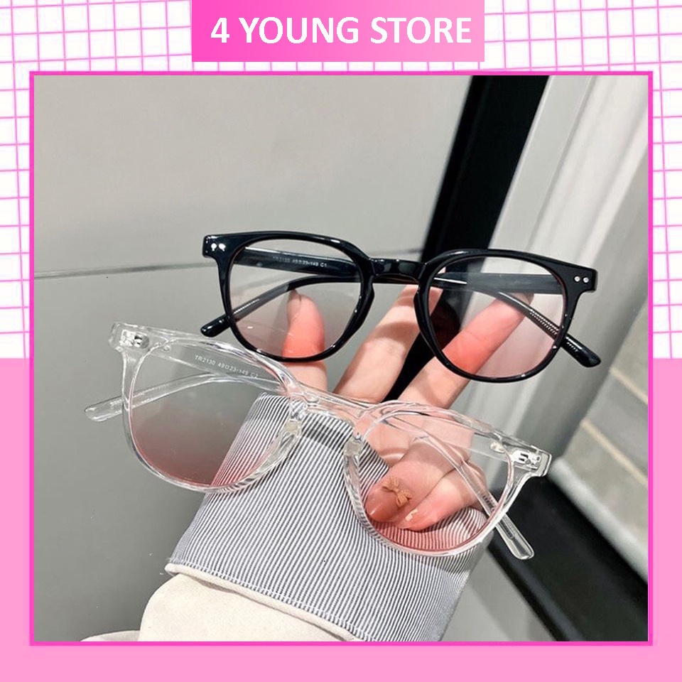 Mắt kính má hồng nữ thời trang phong cách Ulzzang Hottrend 2022 mới nhất kính mát mắt Ombre hồng cute 096
