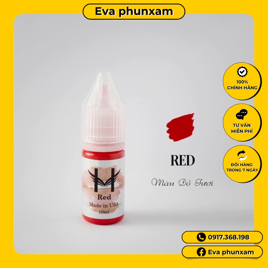 MỰC PHUN XĂM HOA ĐÀO 10 ML - MỰC XĂM CAO CẤP CHÍNH HÃNG