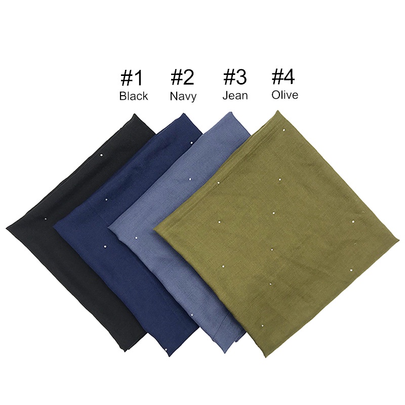Khăn Vuông Cotton Đính Đá Lấp Lánh 110x110cm WJ491