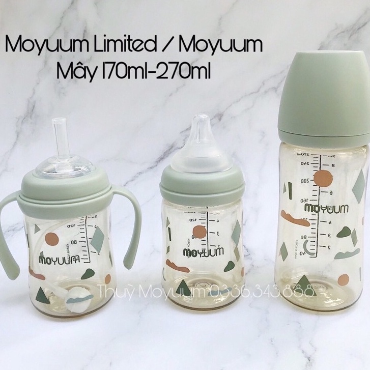 Bình sữa Moyuum hoạc tiết Cloud/ Hươu Limited 2021 bình 170ml/270ml không kèm núm