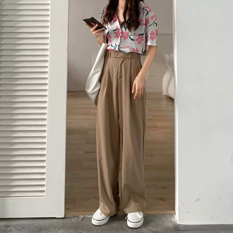 Quần culottes vải cạp lệch chất ruby cao cấp Quansuong563/251