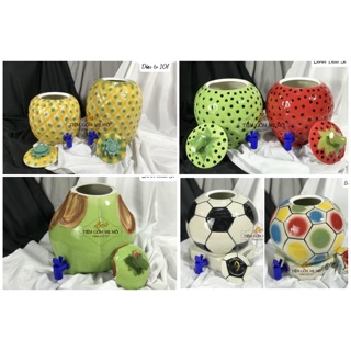 Bình đựng nước 5-10L gốm sứ Bát Tràng (nhiều mẫu)