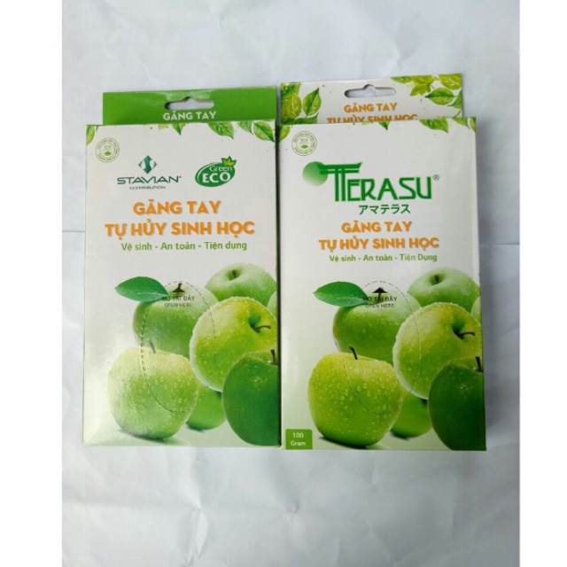 Bao tay nilong phân hủy sinh học HỘP 100C