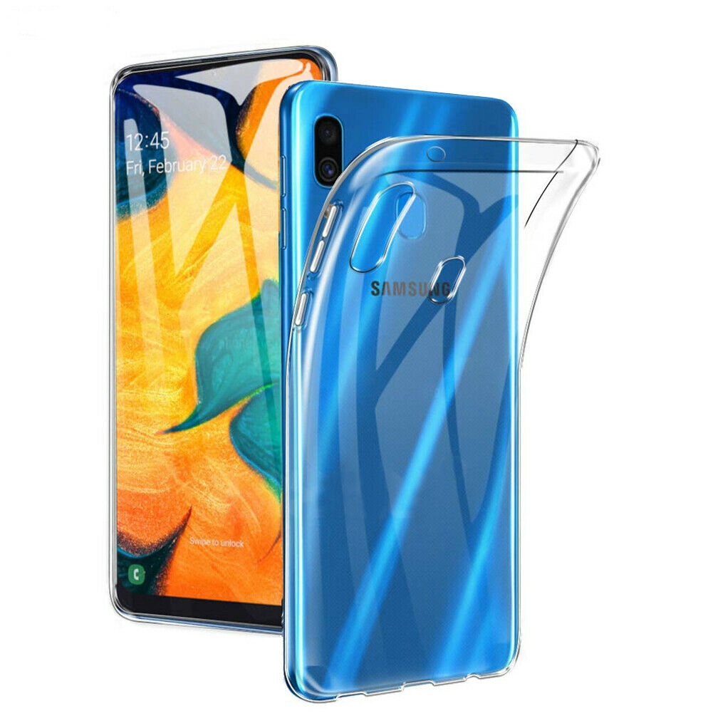 Ốp điện thoại nhựa dẻo TPU thiết kế trong suốt cho Samsung A10/20/30/40/50/70 M10/20/30