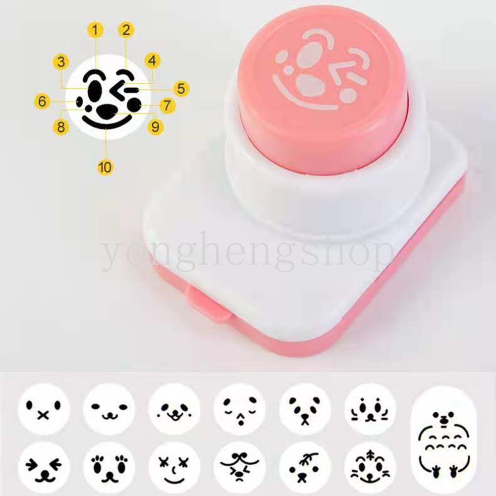 Khuôn Làm Cơm Nắm Hình Mặt Cười Hoạt Hình Dễ Thương