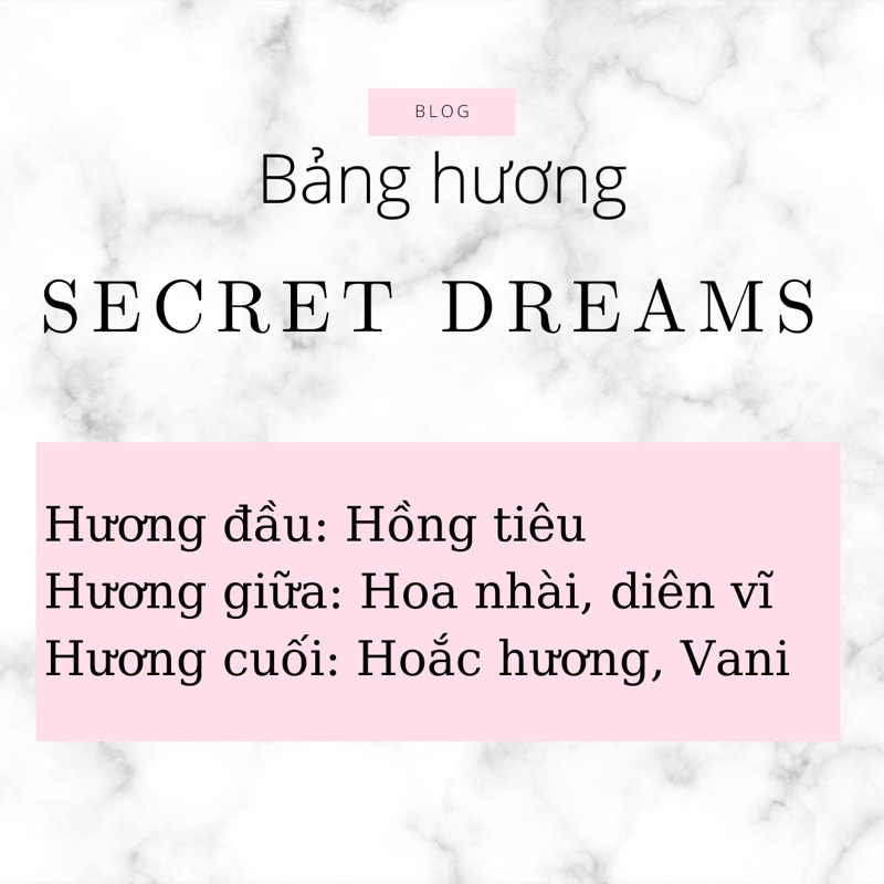 Tinh dầu nước hoa SecretDreams 10ml