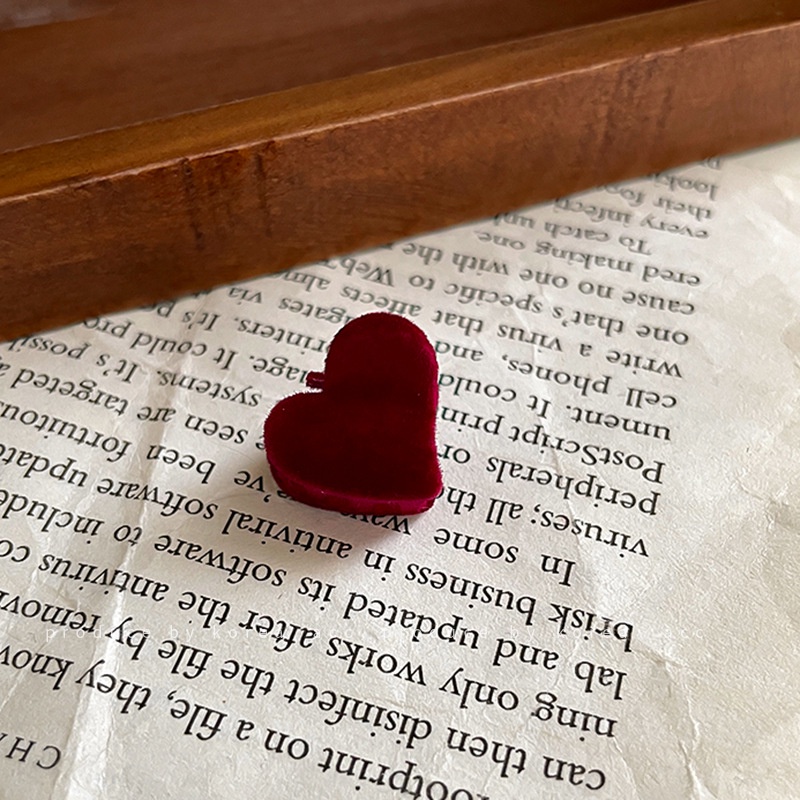 DREJEW Kẹp Tóc Hình Trái Tim Nhỏ Dễ Thương Thời Trang Thu Đông Cho Nữ 2