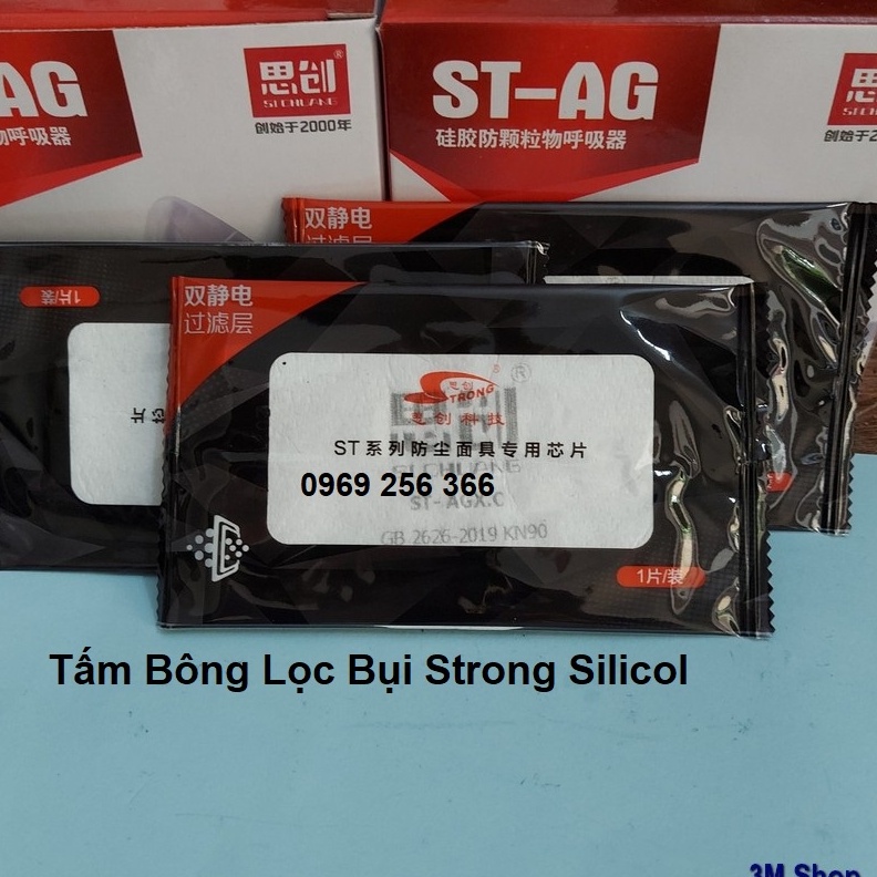 Bông Lọc Bụi Mịn Cho Mặt Nạ Phòng Độc Strong Silicol