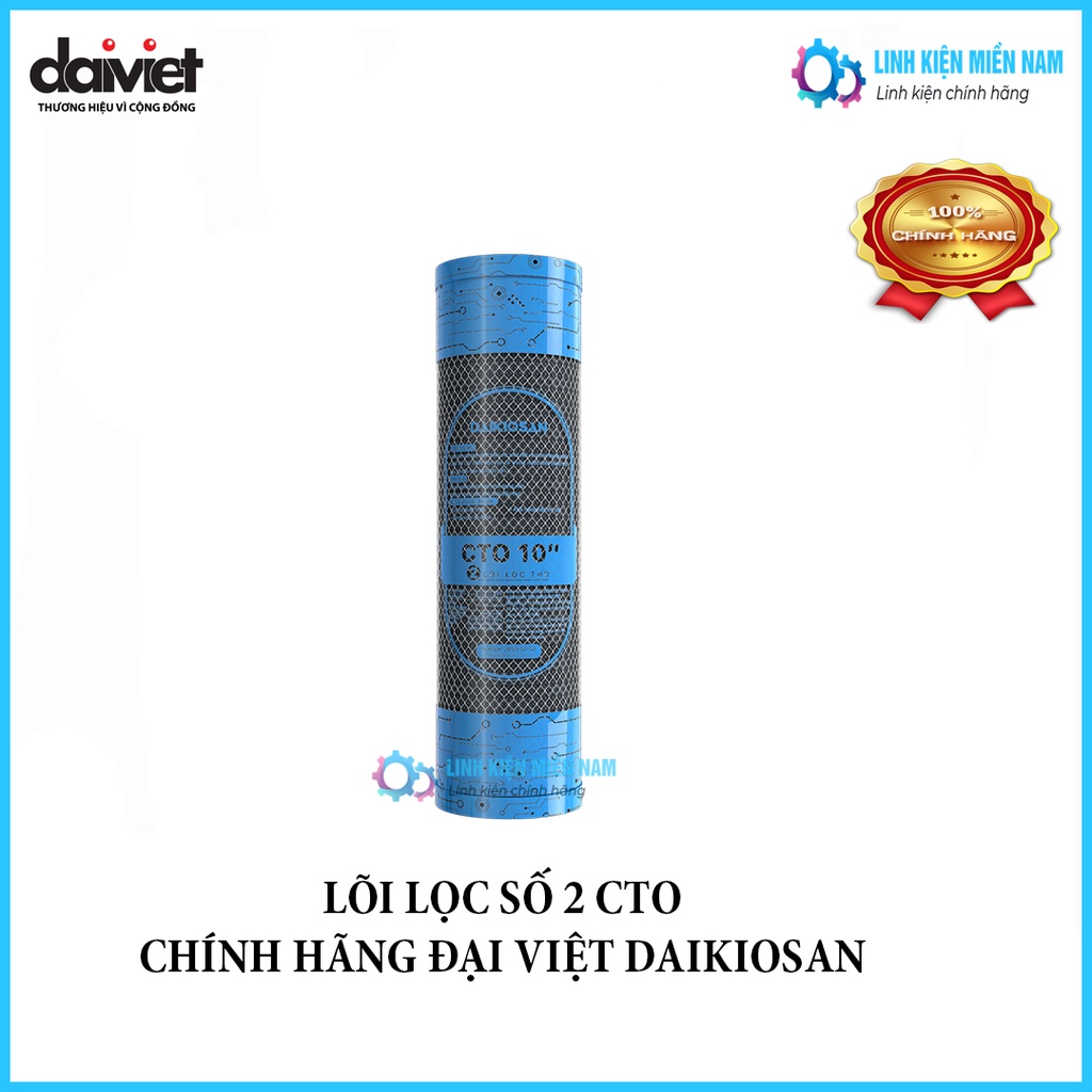 LÕI LỌC NƯỚC SỐ 2 - CTO 10" - DAIKIOSAN THAN ANTHARACITE - CHÍNH HÃNG ĐẠI VIỆT