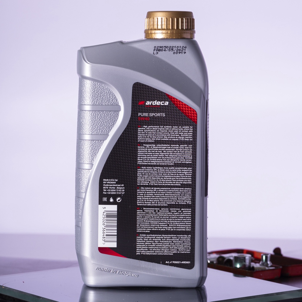 Nhớt Ardeca Pure Sports 5w40 (New 2022)