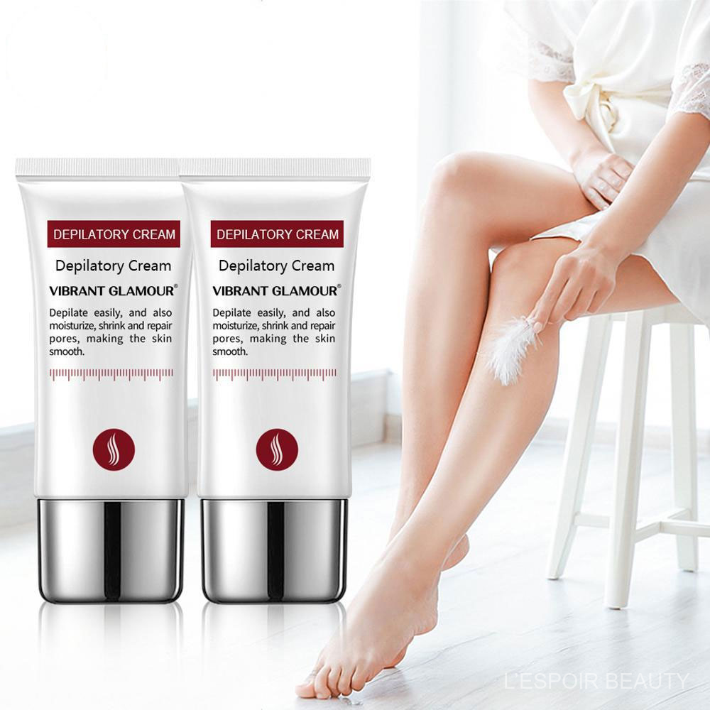 VIBRANT GLAMOUR KEM TẨY LÔNG TÁI TẠO DA TỰ NHIÊN AN TOÀN DEPILATORY CREAM HAIR REMOVAL (Có Che Tên)