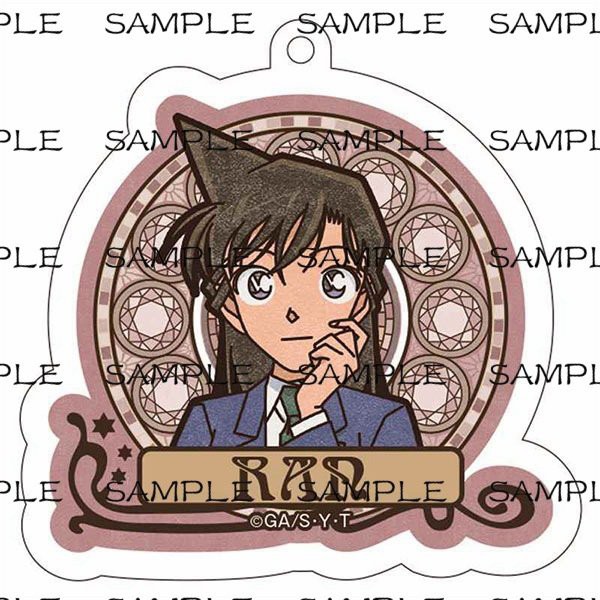 ( Mica trong acrylic) Móc khóa DETECTIVE CONAN ver TRÒN Thám Tứ Lừng Danh in hình anime chibi