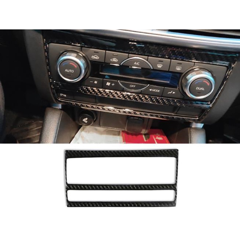 Viền bọc công tắc điều khiển máy điều hòa bằng sợi carbon cho Mazda CX5 CX-5 2015 2016