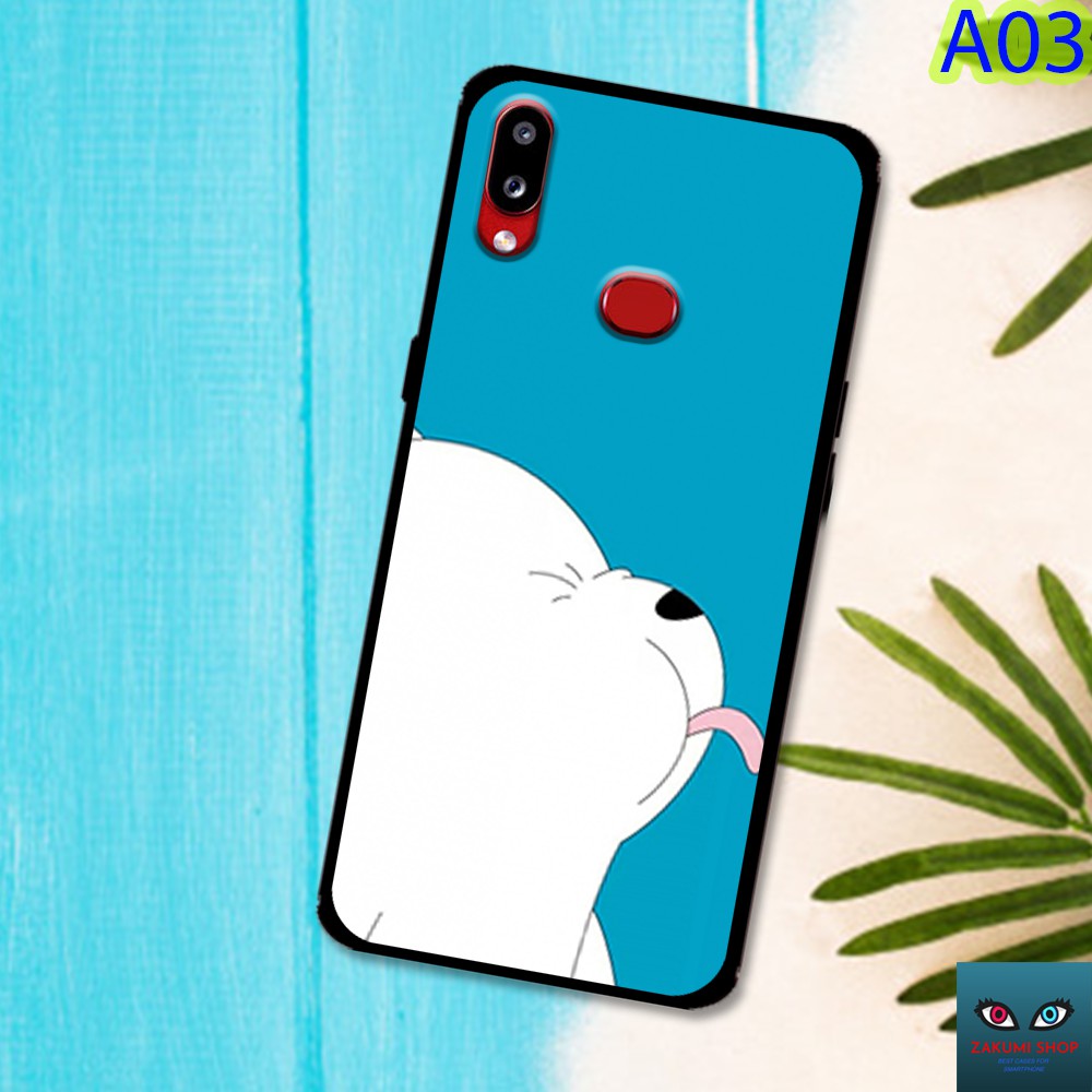 (❤️ FREESHIP ĐƠN 50 000❤️) Ốp lưng kính Samsung A10S A20 A30 M20 M30 in hình gấu We bare Bears CUTE các loại