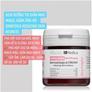 [Chính hãng] Kem dưỡng ẩm Bielenda giảm đỏ da yếu mỏng