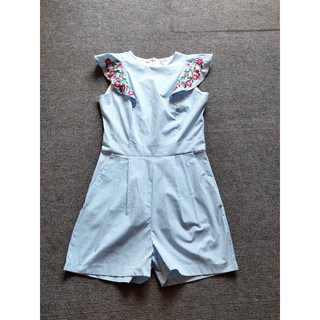 Jumpsuit NY kẻ xanh