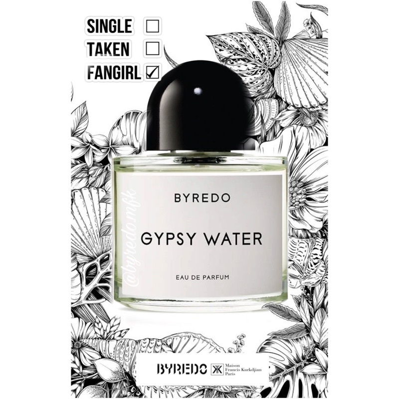 Mẫu thử nước hoa Byredo GYPSY WATER Tester 5ml/10ml/20ml